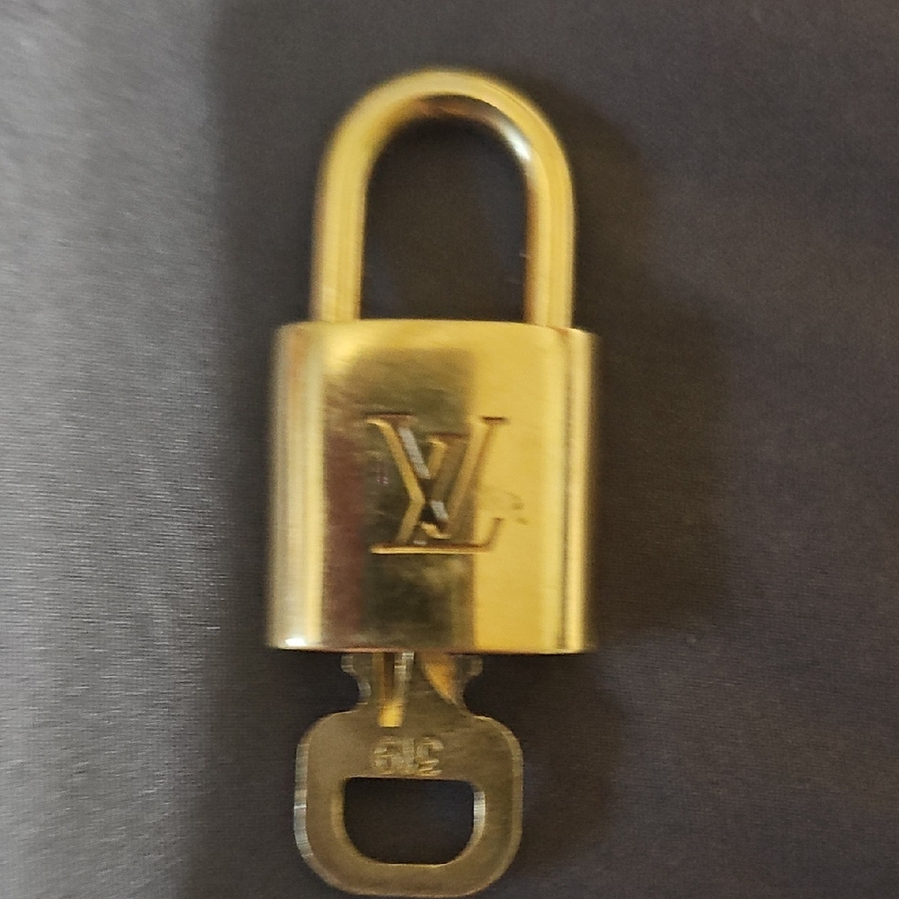 Louis Vuitton Gold Padlock with Key